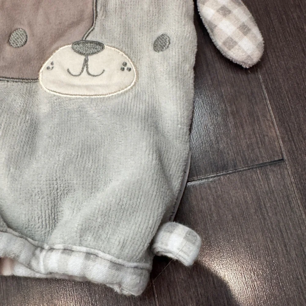 NWOT Stephen Joseph Gray and Brown Puppy Bath Mitt Baby Kids Toddler
